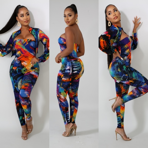 dellaskloset Other - Fiorella Jumpsuit Set